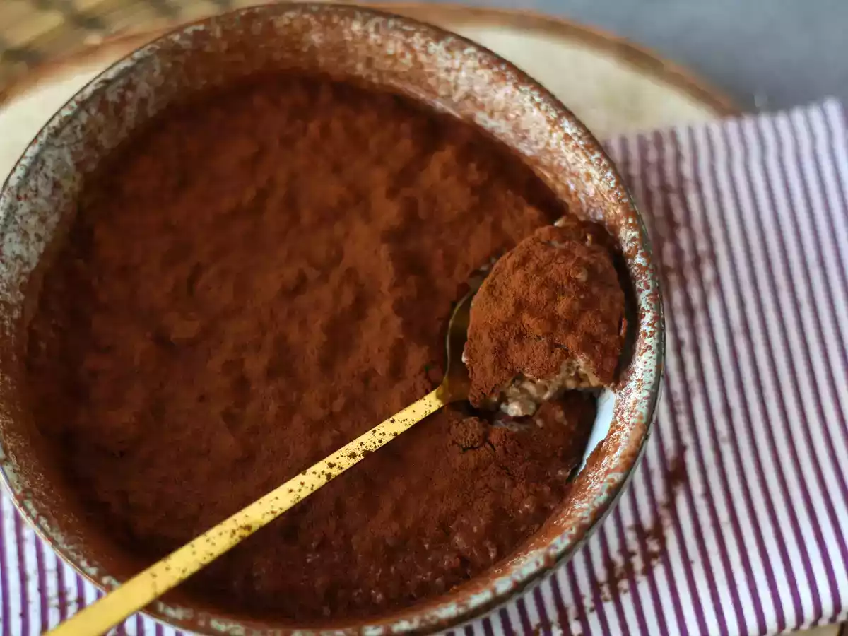 Overnight oats Geschmack Tiramisu, das perfekte Frühstück mit Kaffee und Kakao! - foto 5