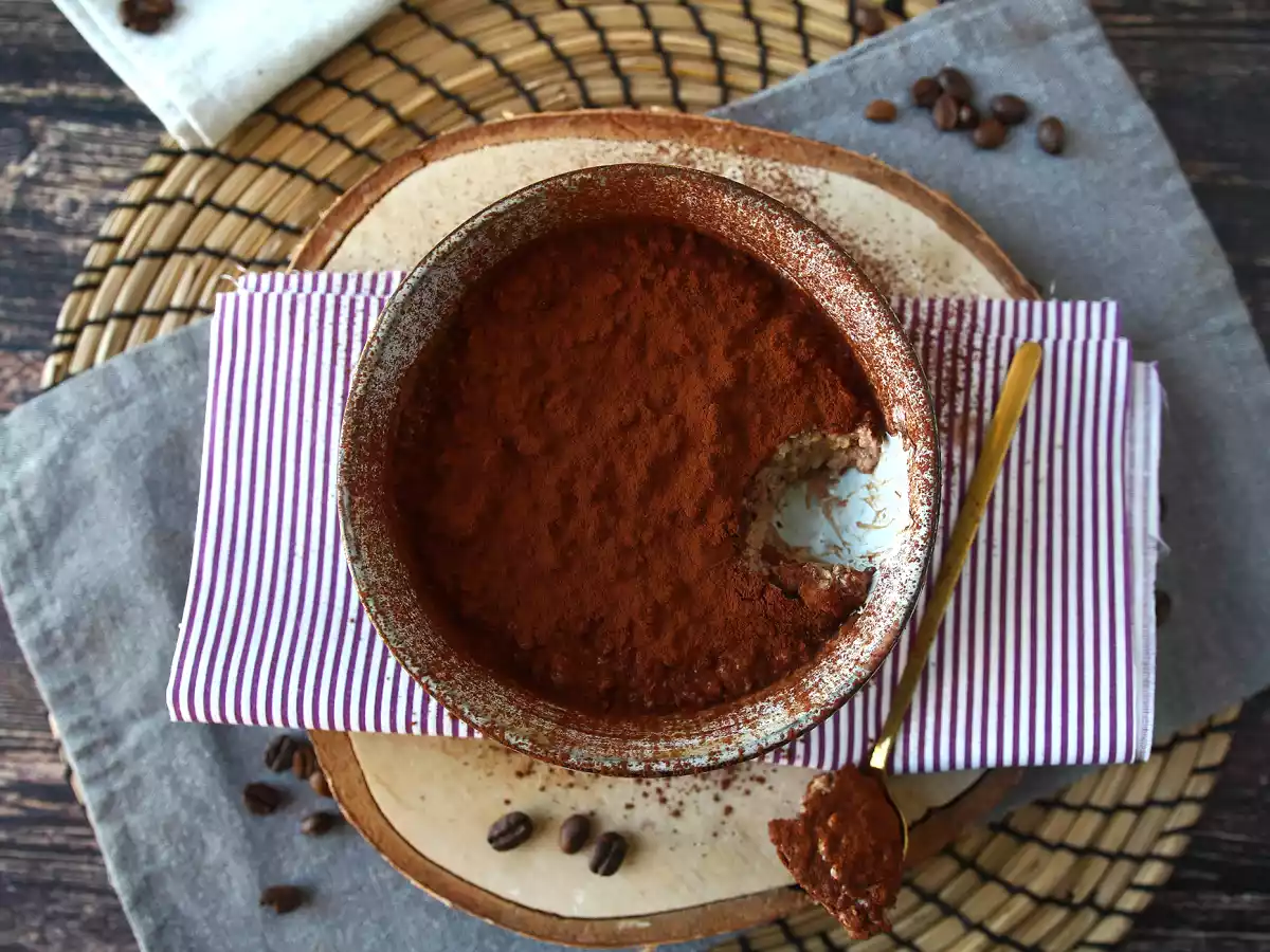 Overnight oats Geschmack Tiramisu, das perfekte Frühstück mit Kaffee und Kakao! - foto 6