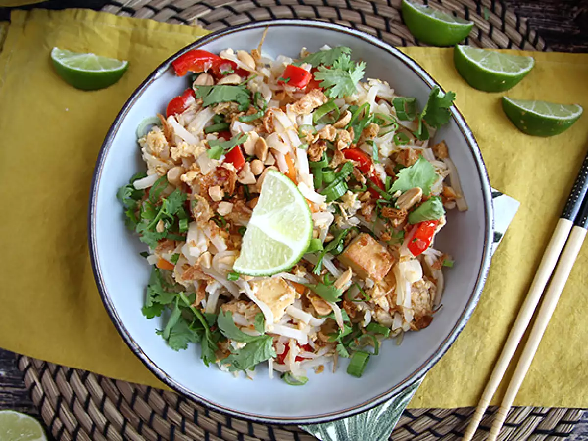 Pad Thai mit Tofu - foto 3