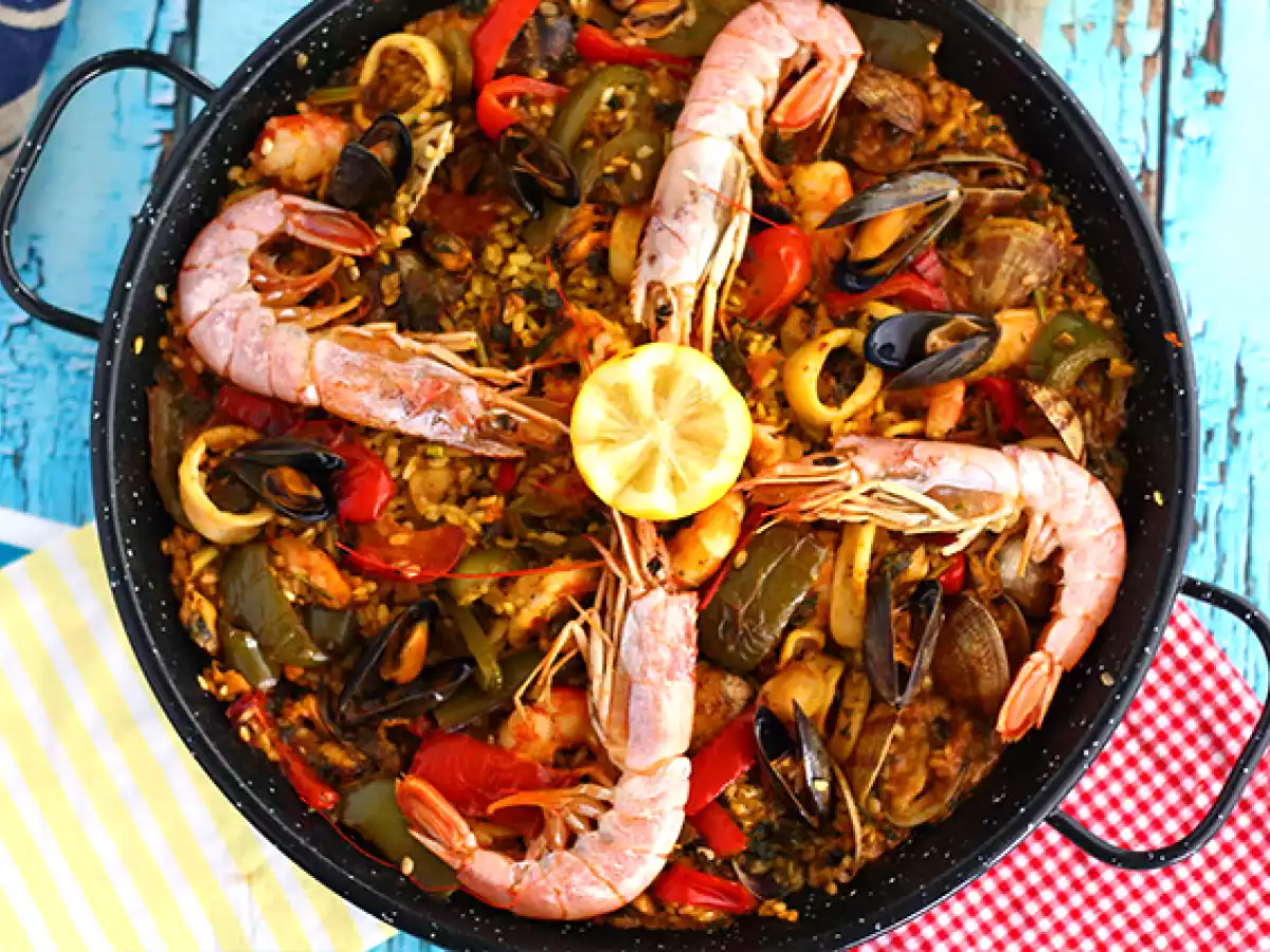 Paella mit Meeresfrüchten - foto 2