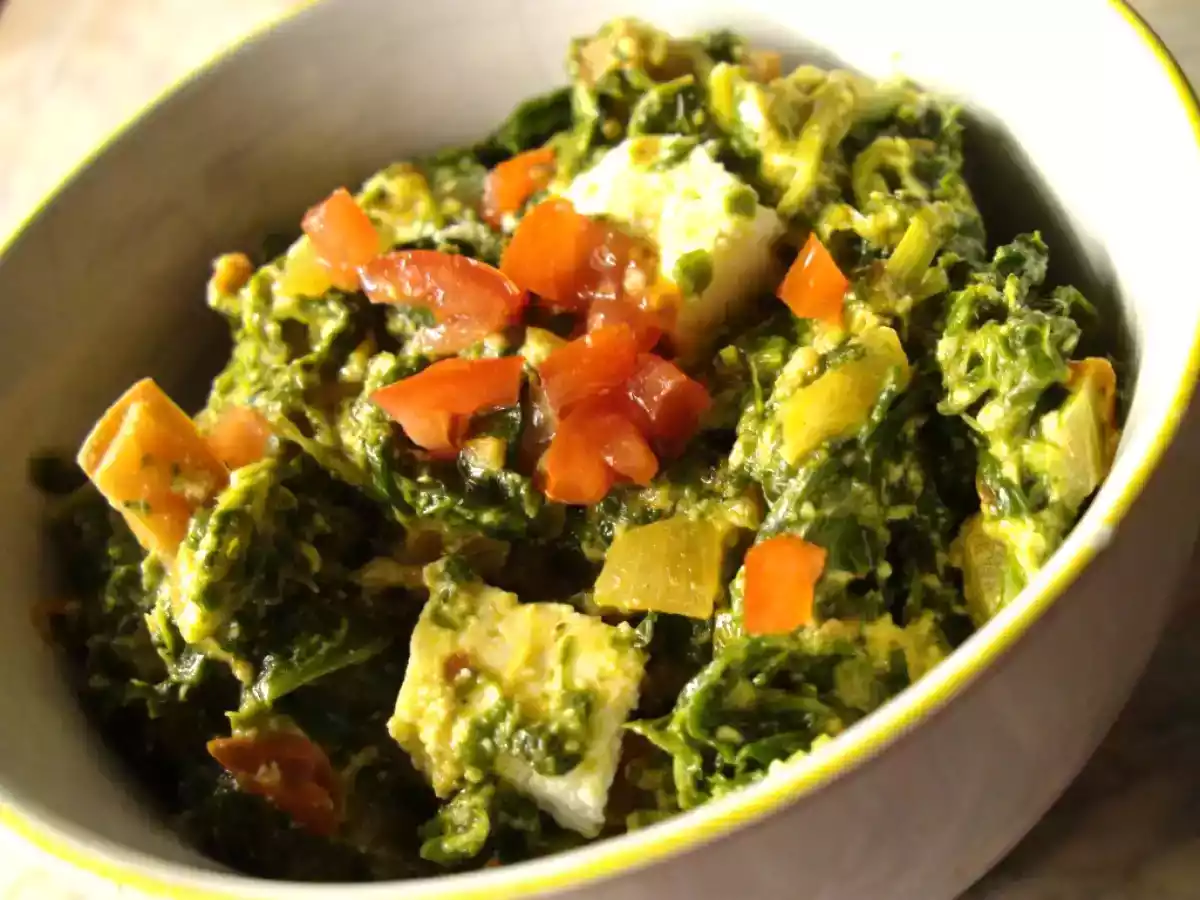 Palak Paneer Indischer Spinat mit Frischkäse