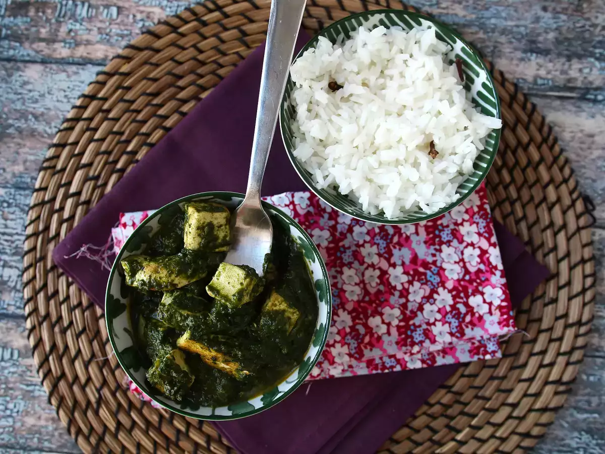 Palak Tofu: Indisches Curry mit Spinat und Tofu - foto 6