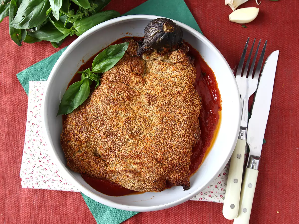 Panierte Aubergine nach Mailänder Art – vegetarisch aus dem Air Fryer - foto 2