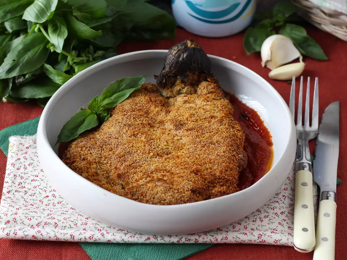 Panierte Aubergine nach Mailänder Art – vegetarisch aus dem Air Fryer - foto 3