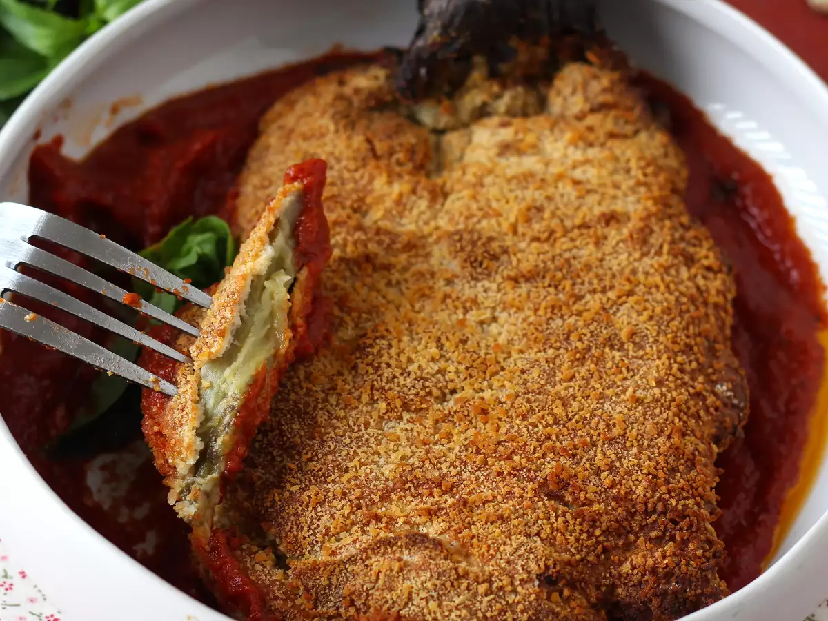 Panierte Aubergine nach Mailänder Art – vegetarisch aus dem Air Fryer - foto 5