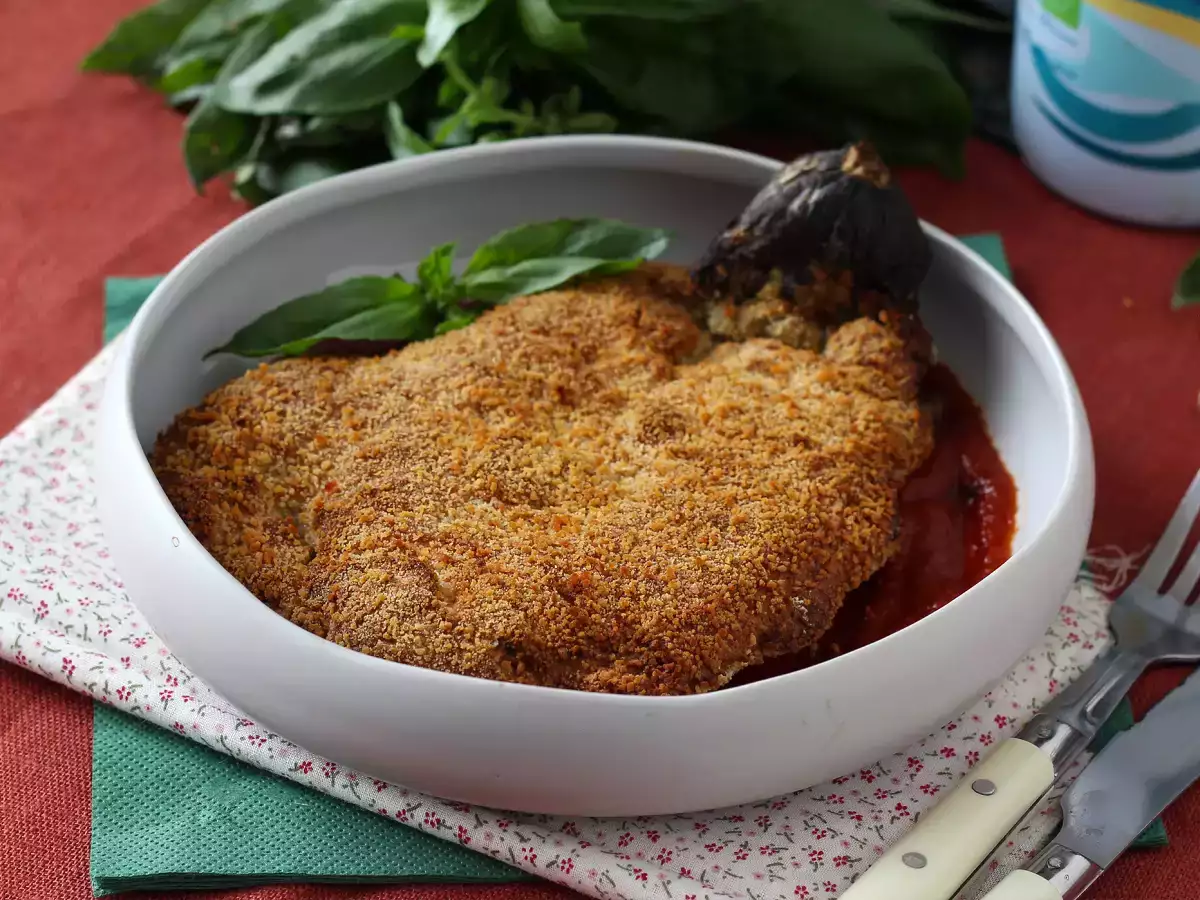 Panierte Aubergine nach Mailänder Art – vegetarisch aus dem Air Fryer - foto 7