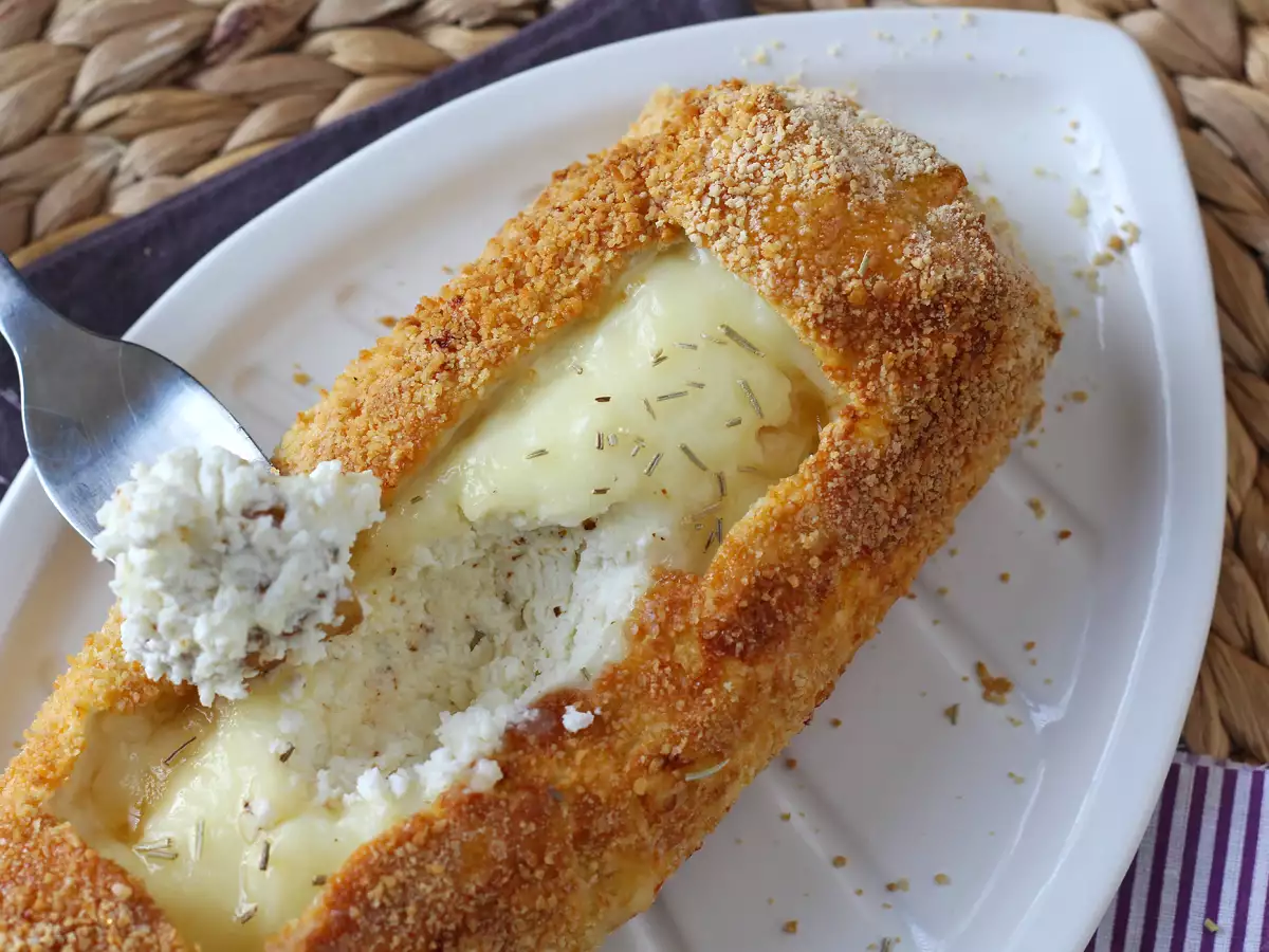 Panierte Ziegenkäserolle aus dem Airfryer: knusprig und zartschmelzend – purer Genuss! - foto 3