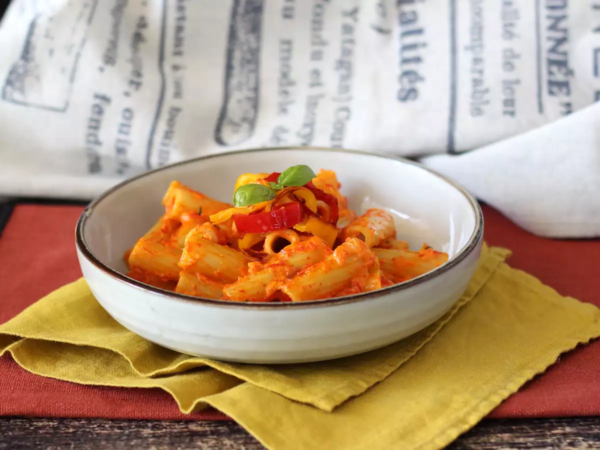 Paprika-Nudeln mit Philadelphia: cremig, schnell und lecker - foto 5