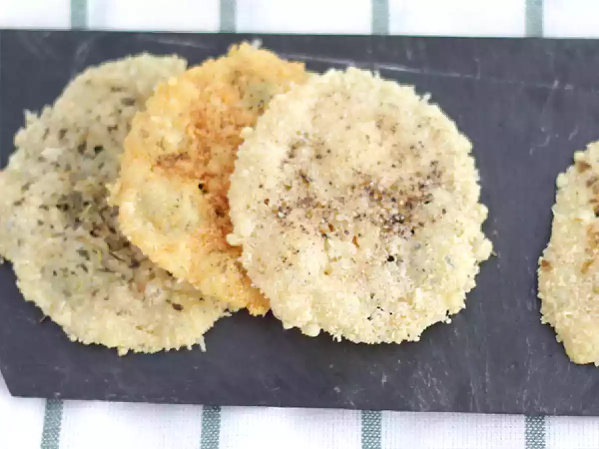 Parmesanchips mit Kräutern und Gewürzen - foto 3