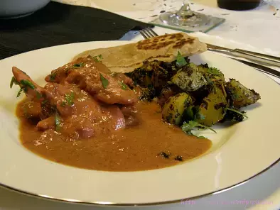 Parsi-Curry Rotes Hühnercurry aus Bombay