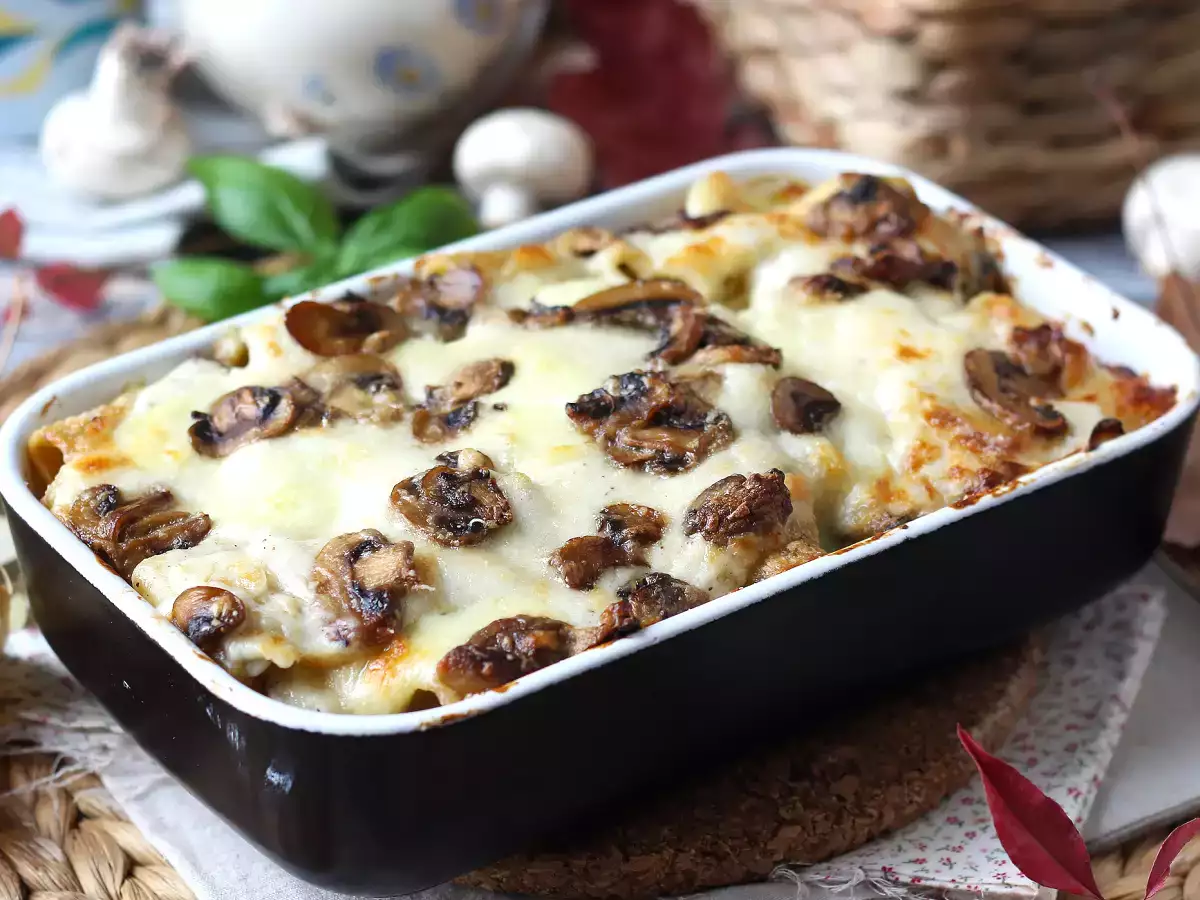 Pasta al forno ai funghi: das perfekte cremige und faserige Rezept für den Herbst