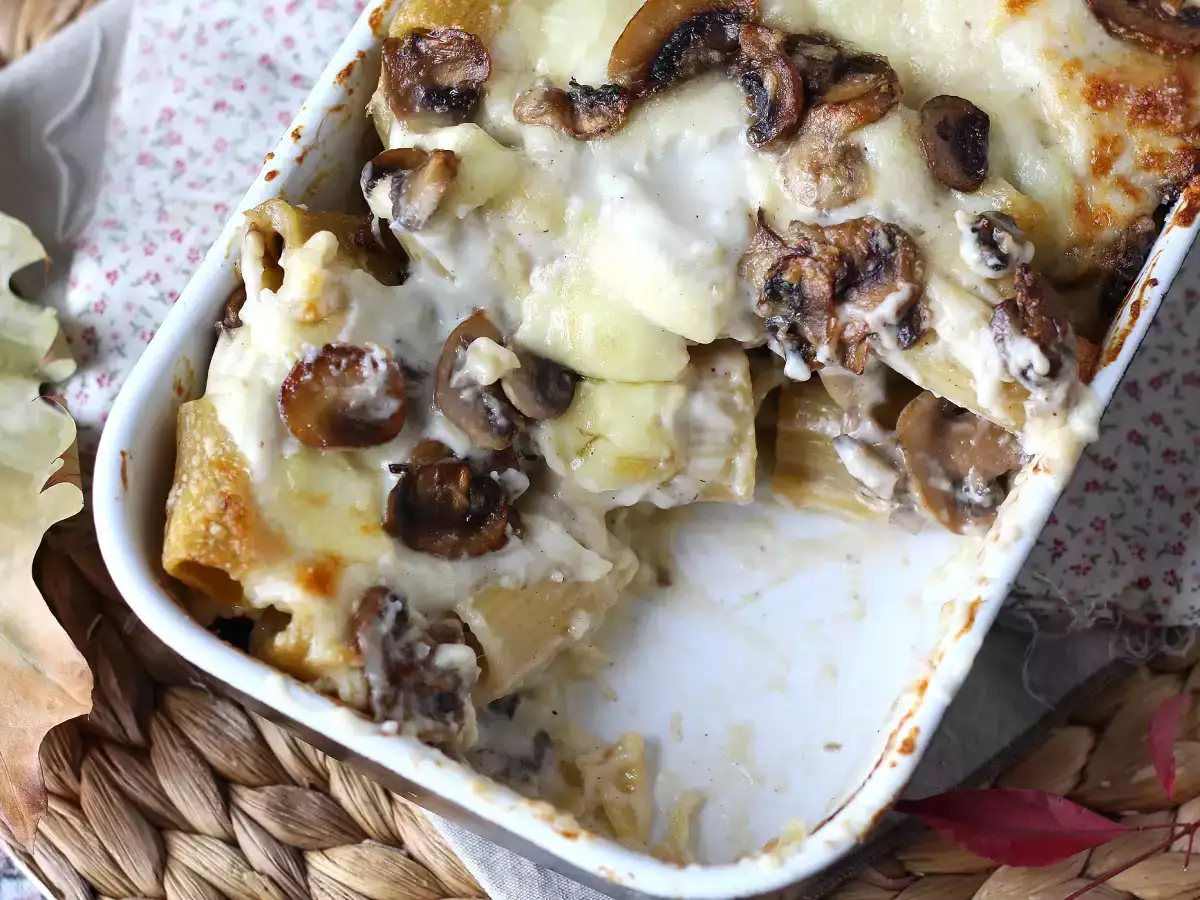 Pasta al forno ai funghi: das perfekte cremige und faserige Rezept für den Herbst - foto 5