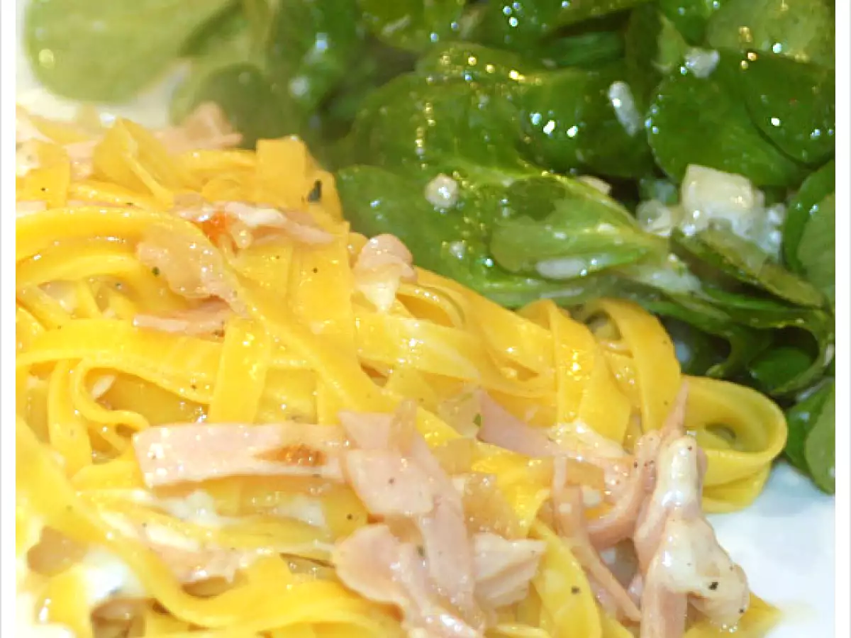 Pasta al Prosciutto e Formaggio oder einfach nur Käääsnudeln