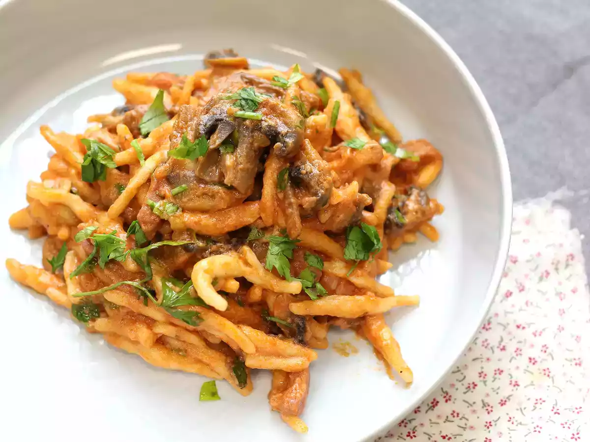 Pasta alla boscaiola, die ideale Vorspeise für Herbst und Winter - foto 2