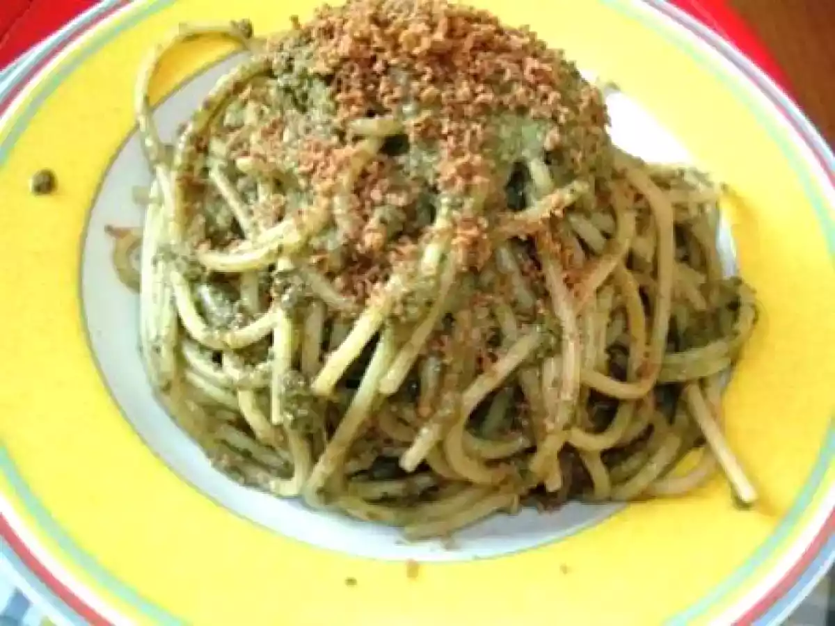 Pasta Bucattini mit Artischocken und Bottarga