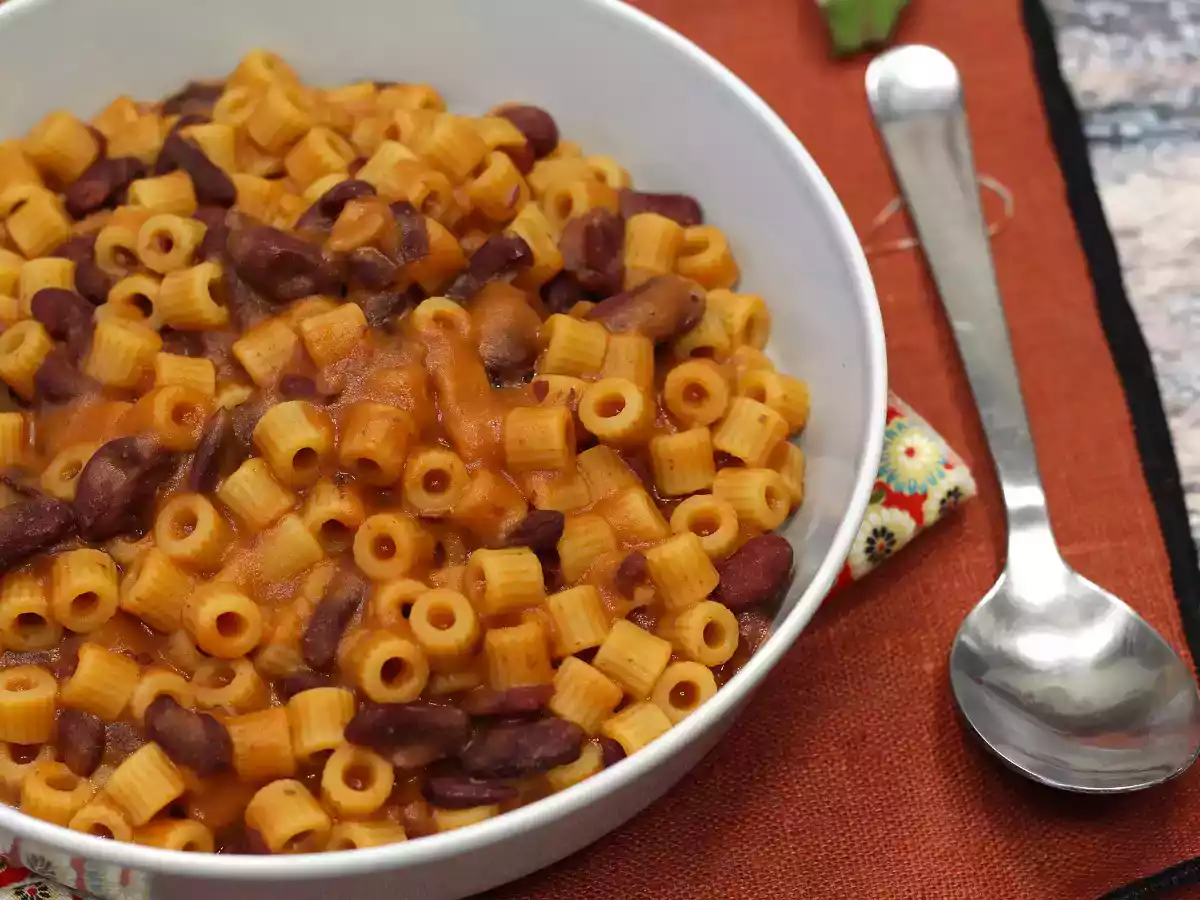 Pasta e fagioli, das schnelle und cremige Rezept - foto 2