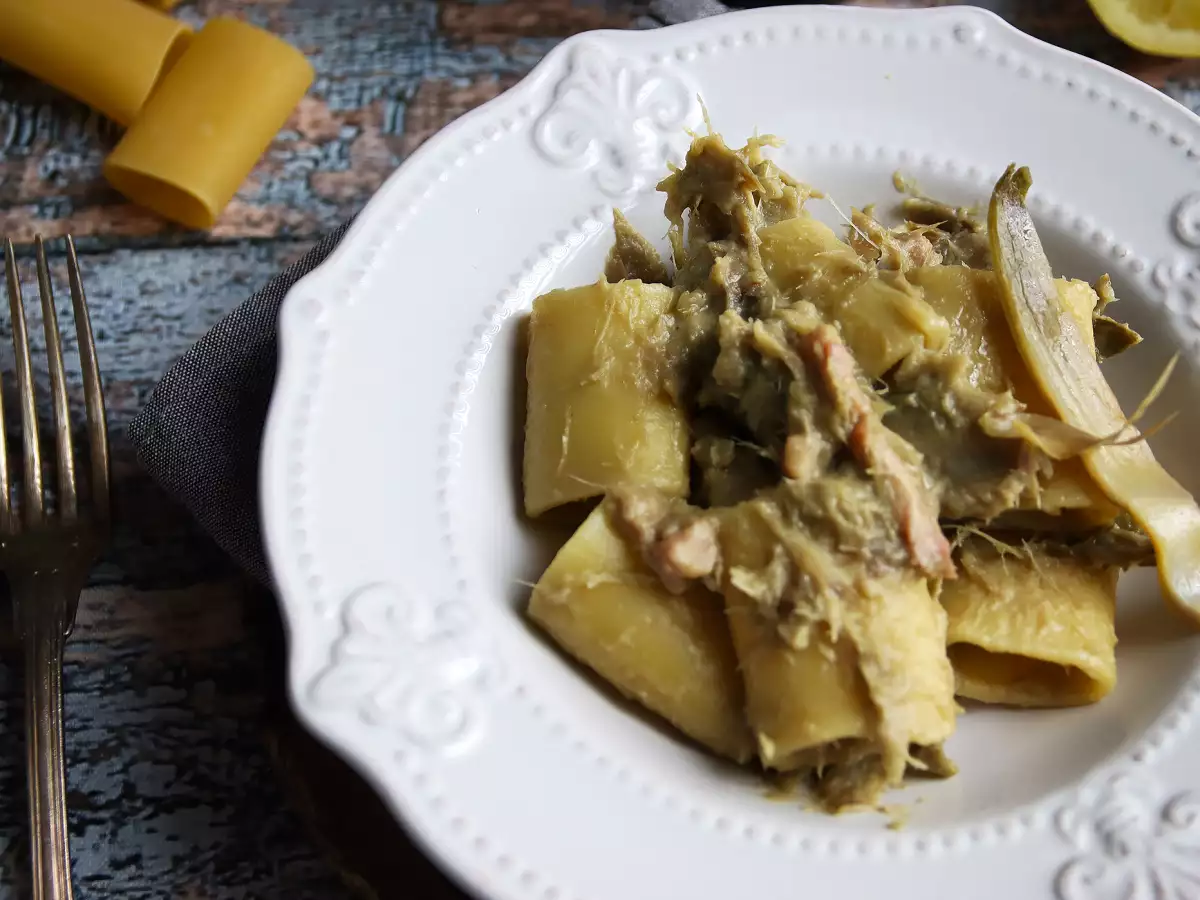 Pasta mit Artischocken und Speck – ein herzhaftes, einfaches Rezept - foto 2