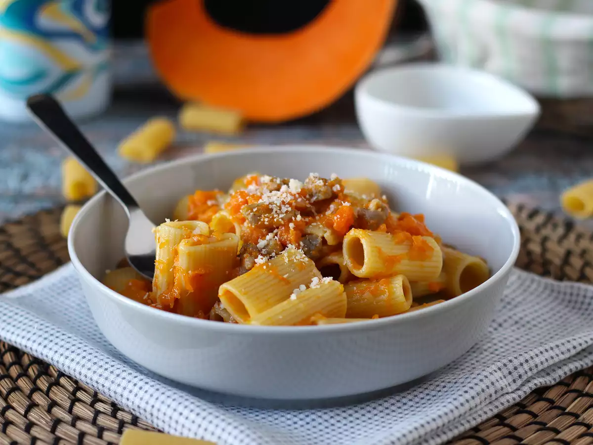 Pasta mit Kürbis und Salsiccia - foto 2