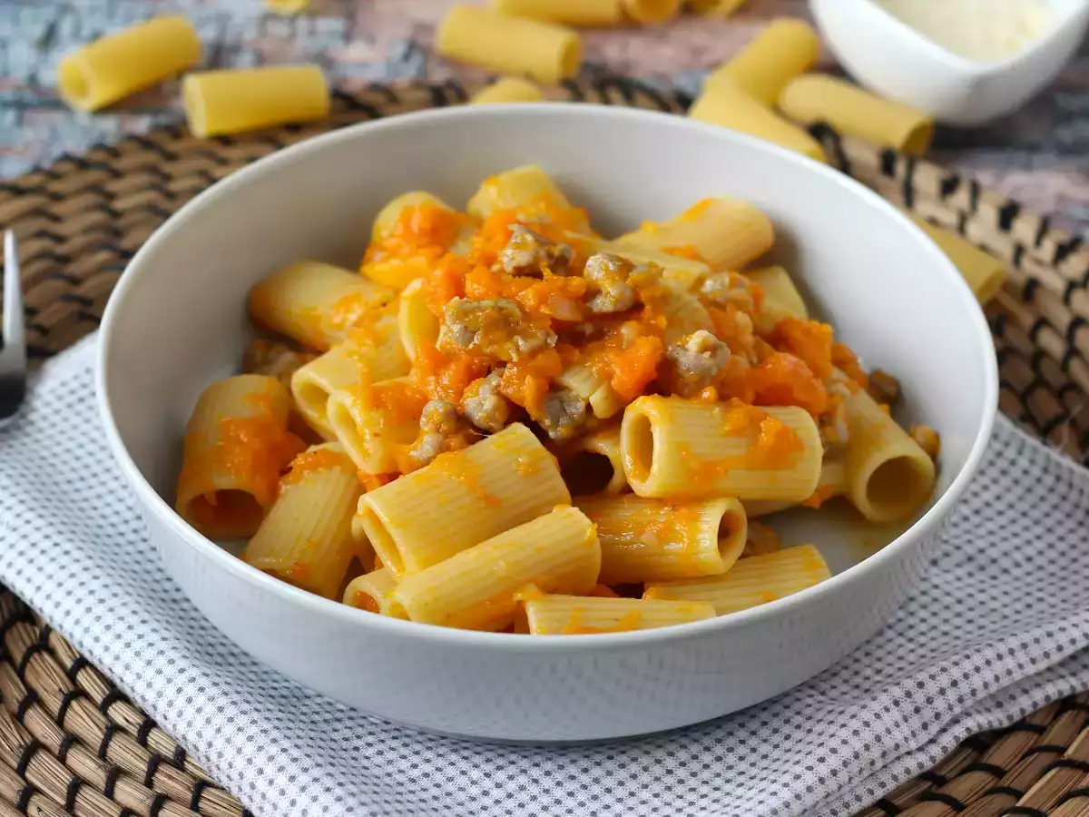Pasta mit Kürbis und Salsiccia - foto 5