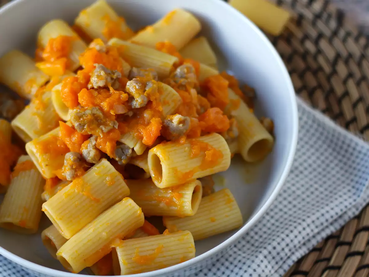 Pasta mit Kürbis und Salsiccia - foto 6