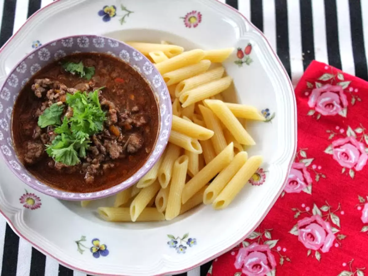 Pasta mit Kürbissauce