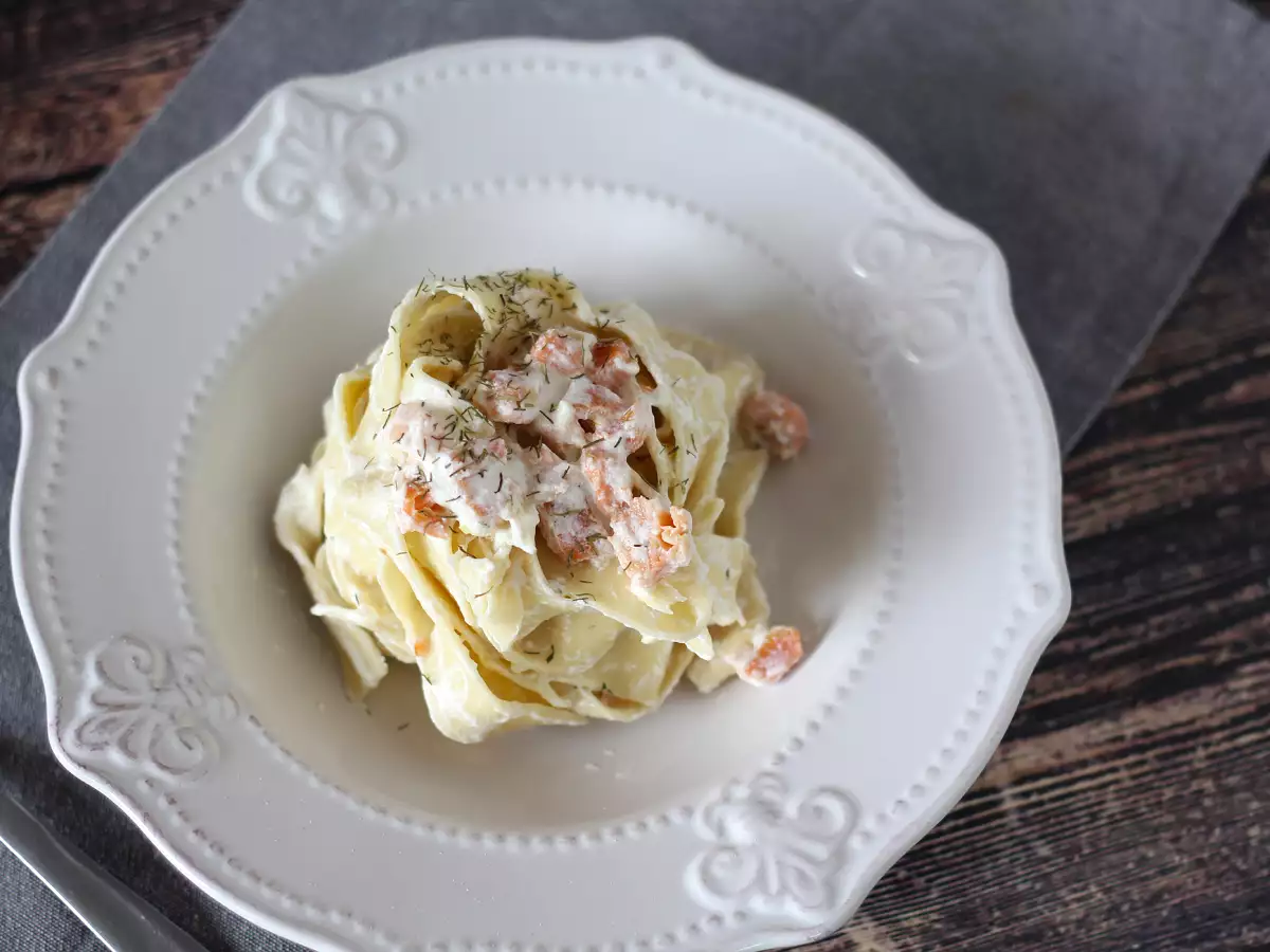 Pasta mit Lachs und Ricotta: das cremige Rezept, das alle probieren möchten - foto 2