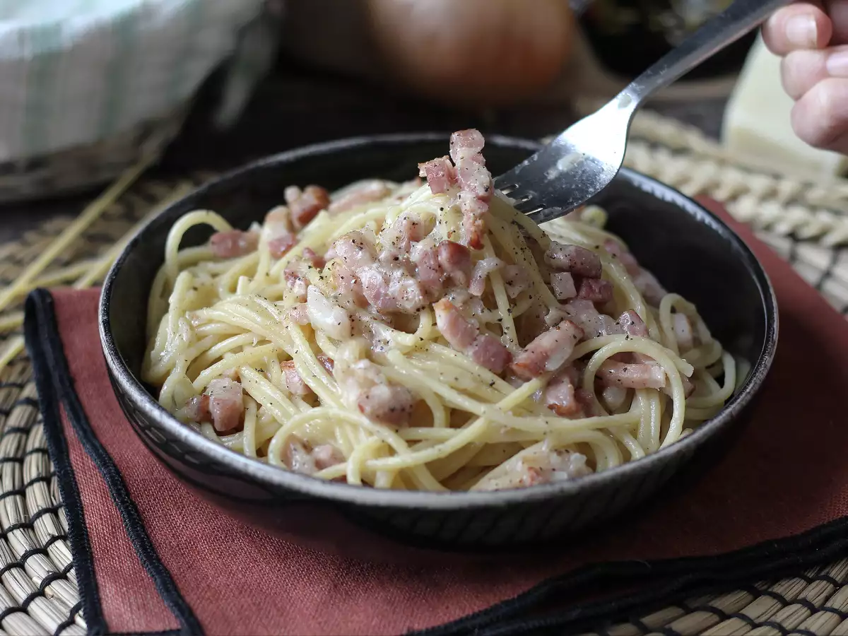 Pasta mit Pancetta: einfach, günstig und cremig - foto 6