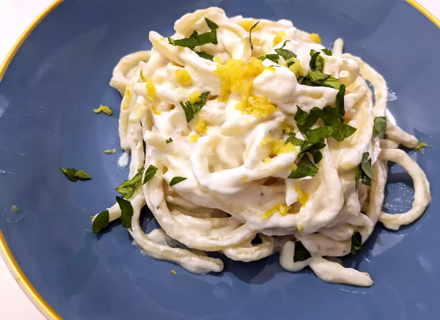 Rezept für pasta mit ricotta und zitrone, einfach & lecker