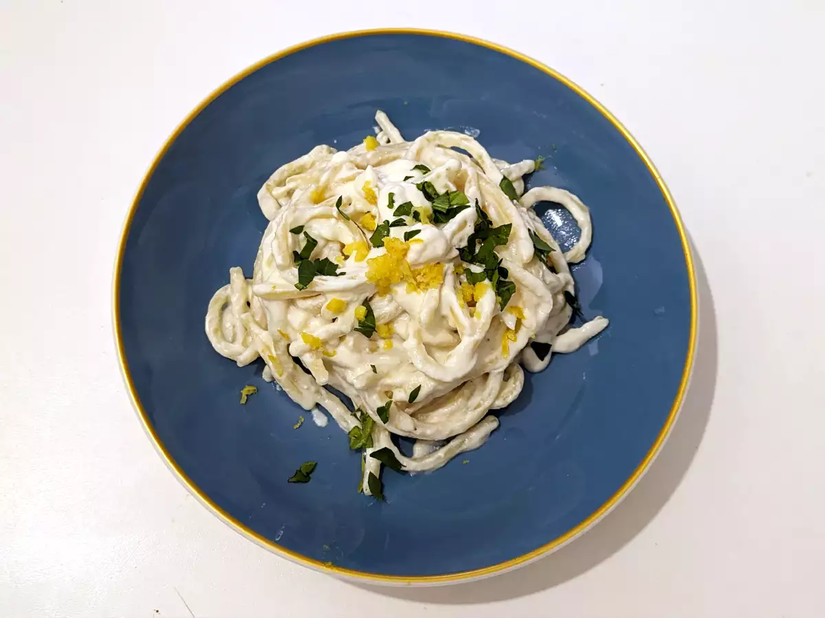 Pasta mit Ricotta und Zitrone: ein feines, besonders einfaches Nudelgericht! - foto 2