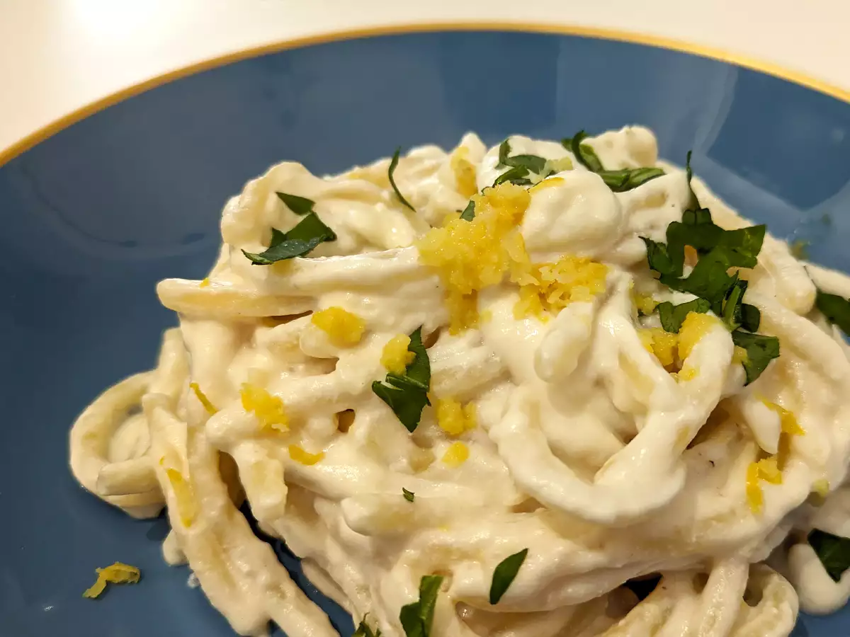 Pasta mit Ricotta und Zitrone: ein feines, besonders einfaches Nudelgericht! - foto 3