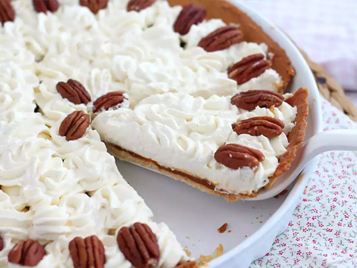 Pekannuss-Tarte mit Vanille und Salzkaramell - foto 2