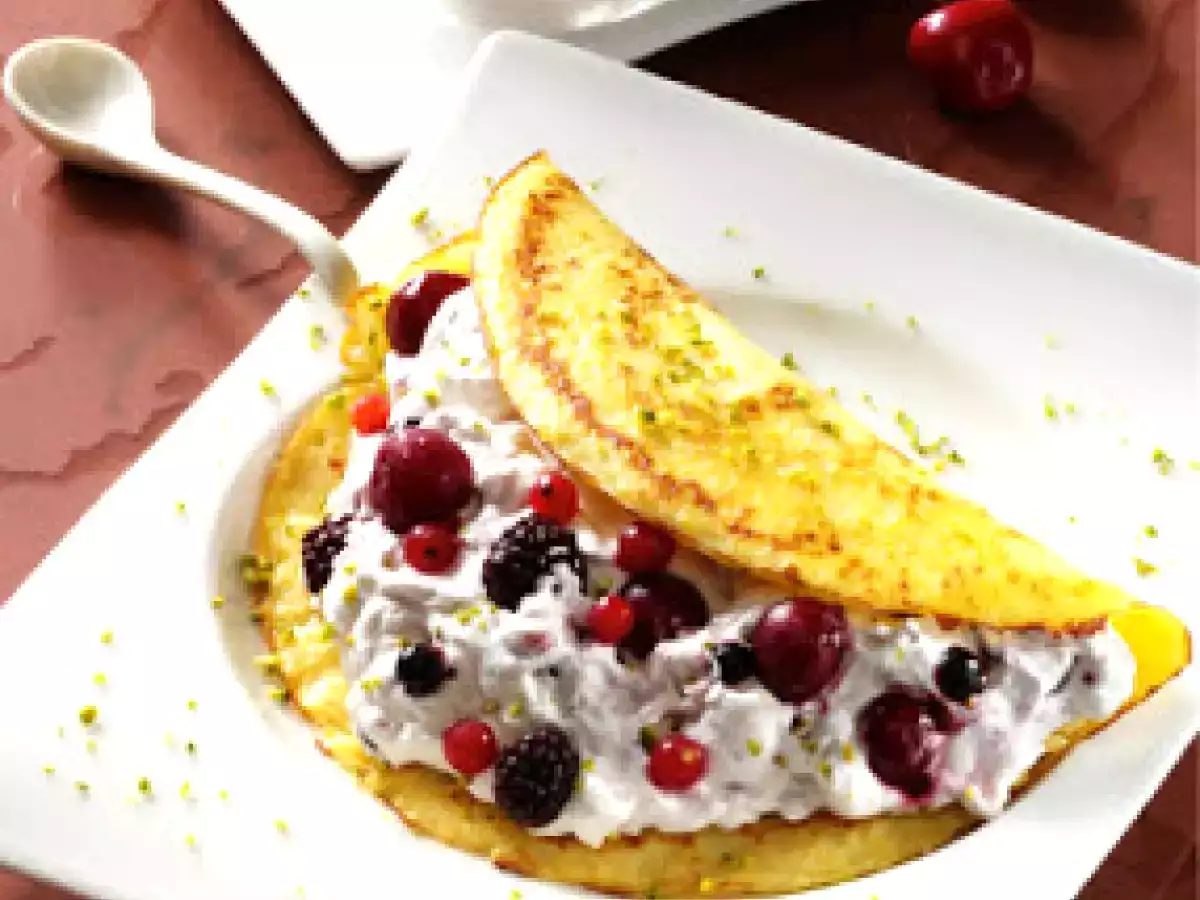 Pfannkuchen mit Sommerfrüchten