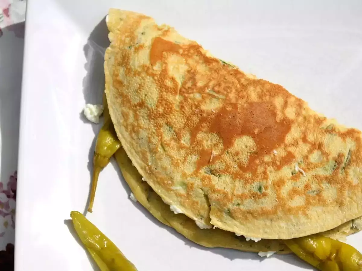 Pfannkuchen provenzalisch mit Bärlauchöl