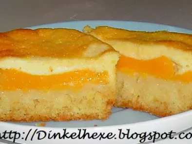 Pfirsich-Kuchen mit Schmandguss