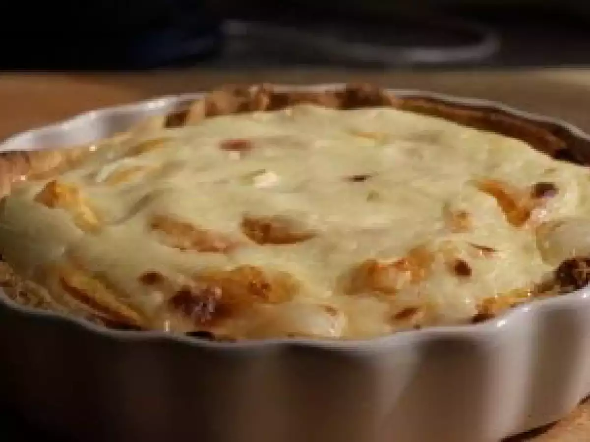 Pfirsichkuchen zum Dessert