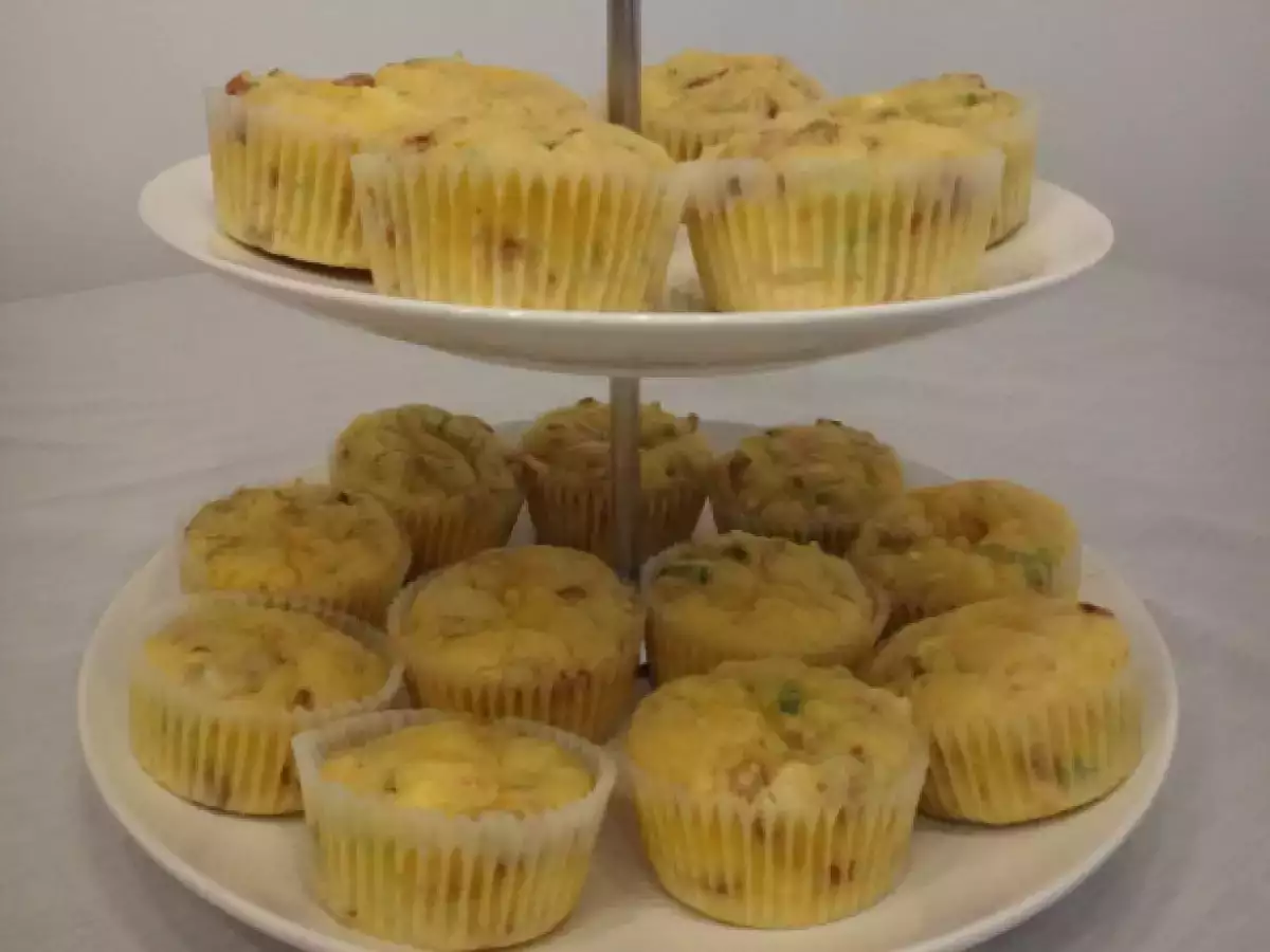 Pikante polentamuffins