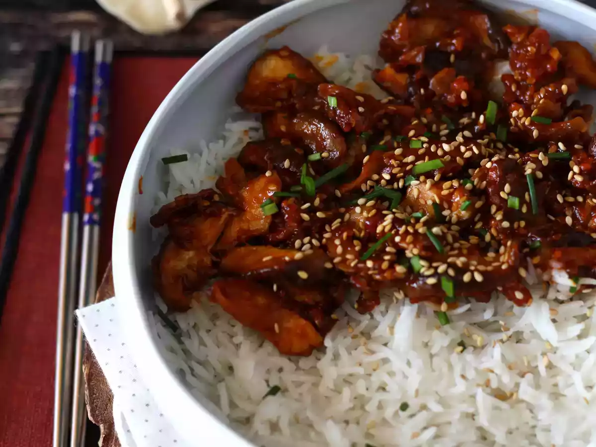 Pilze nach koreanischer Art – Shiitake-Pilze mit Gochujang-Sauce - foto 3