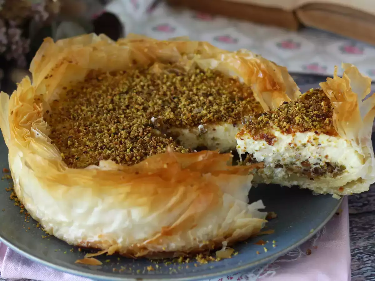 Pistazien-Baklava-Cheesecake – knusprig und cremig - foto 3