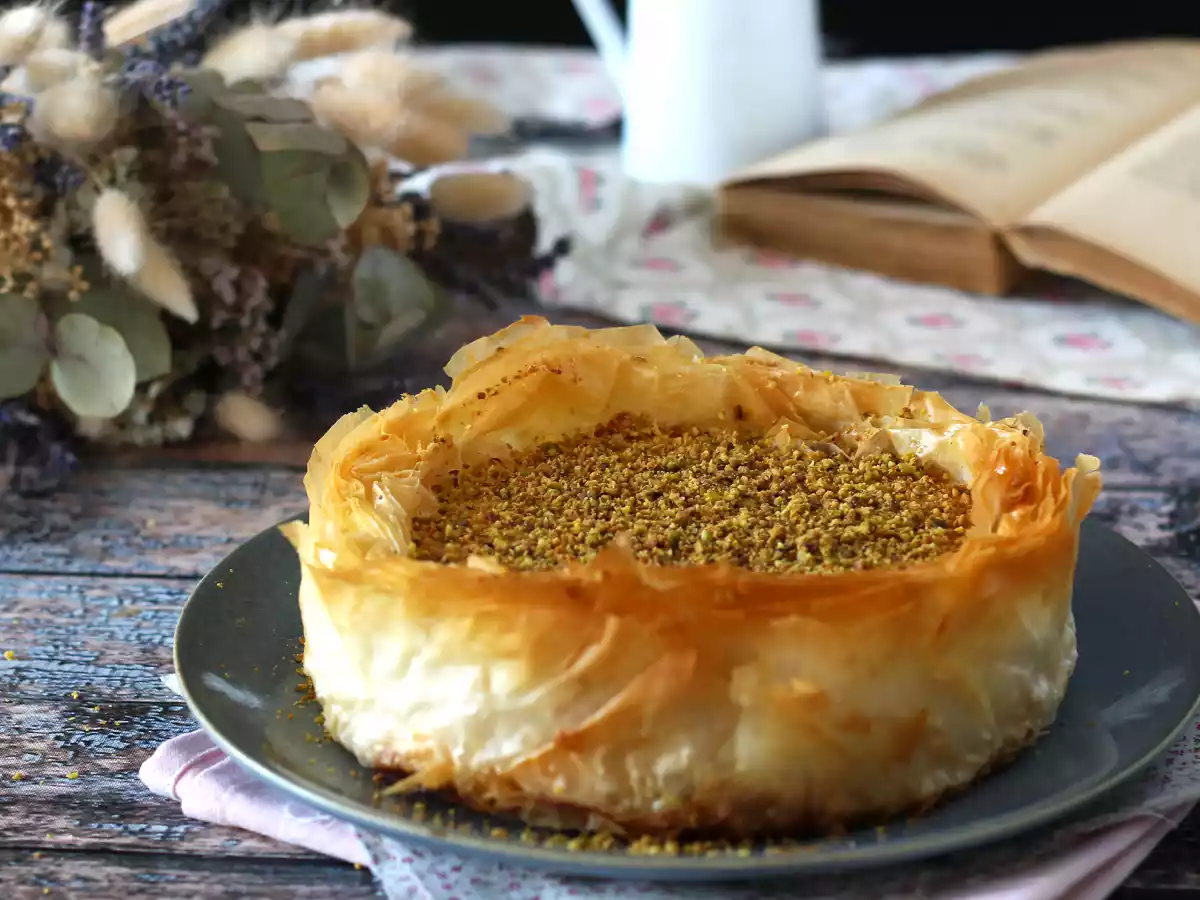 Pistazien-Baklava-Käsekuchen, knusprig und schmelzend - foto 5