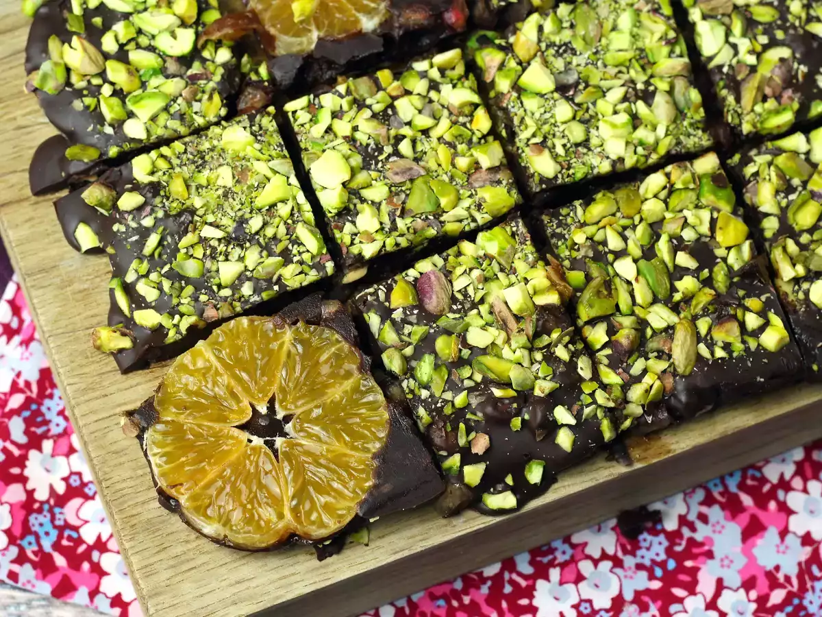 Pistazien- und Mandarinen-Schokoladentafel, die perfekte Süßigkeit für den Winter! - foto 4