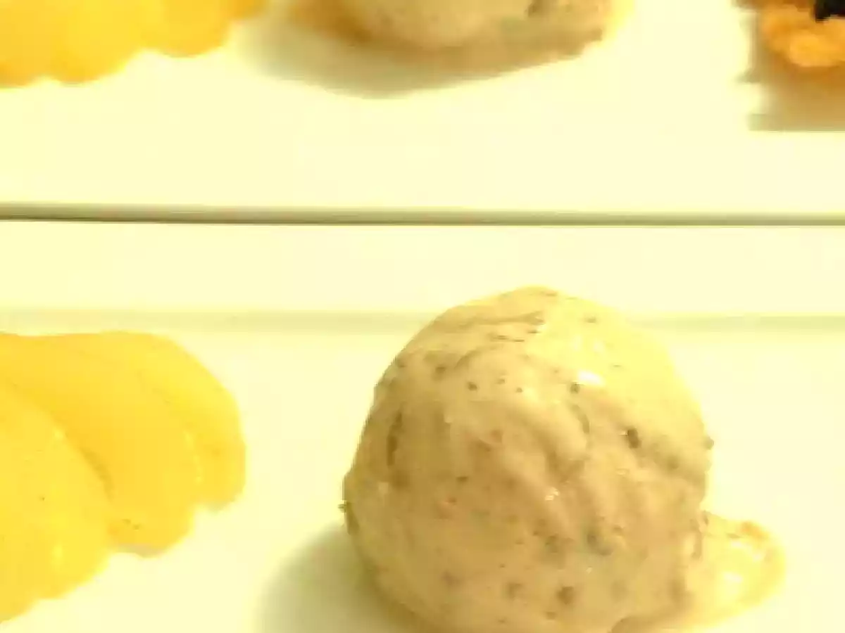 Pochierte Weißweinbirne