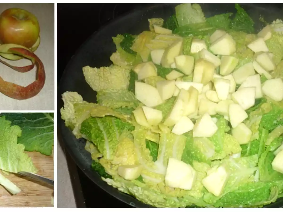 Pomme et chou vert avec du raifort - foto 2