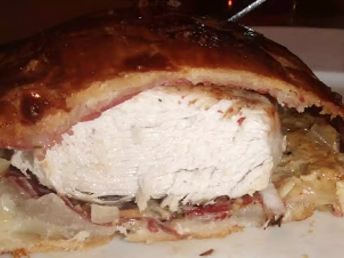 Pouletbrüstli im Blätterteig