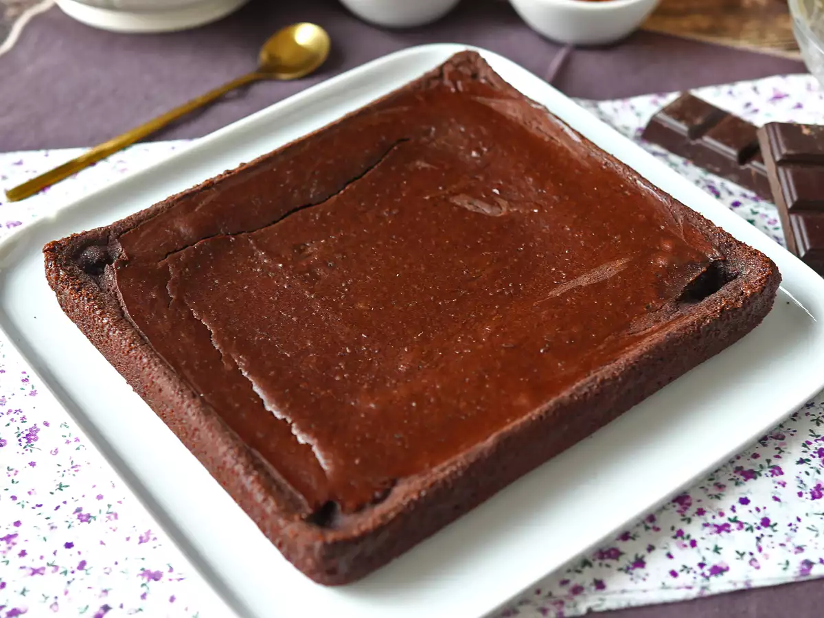Protein-Brownie mit Schokolade und roten Bohnen - foto 6