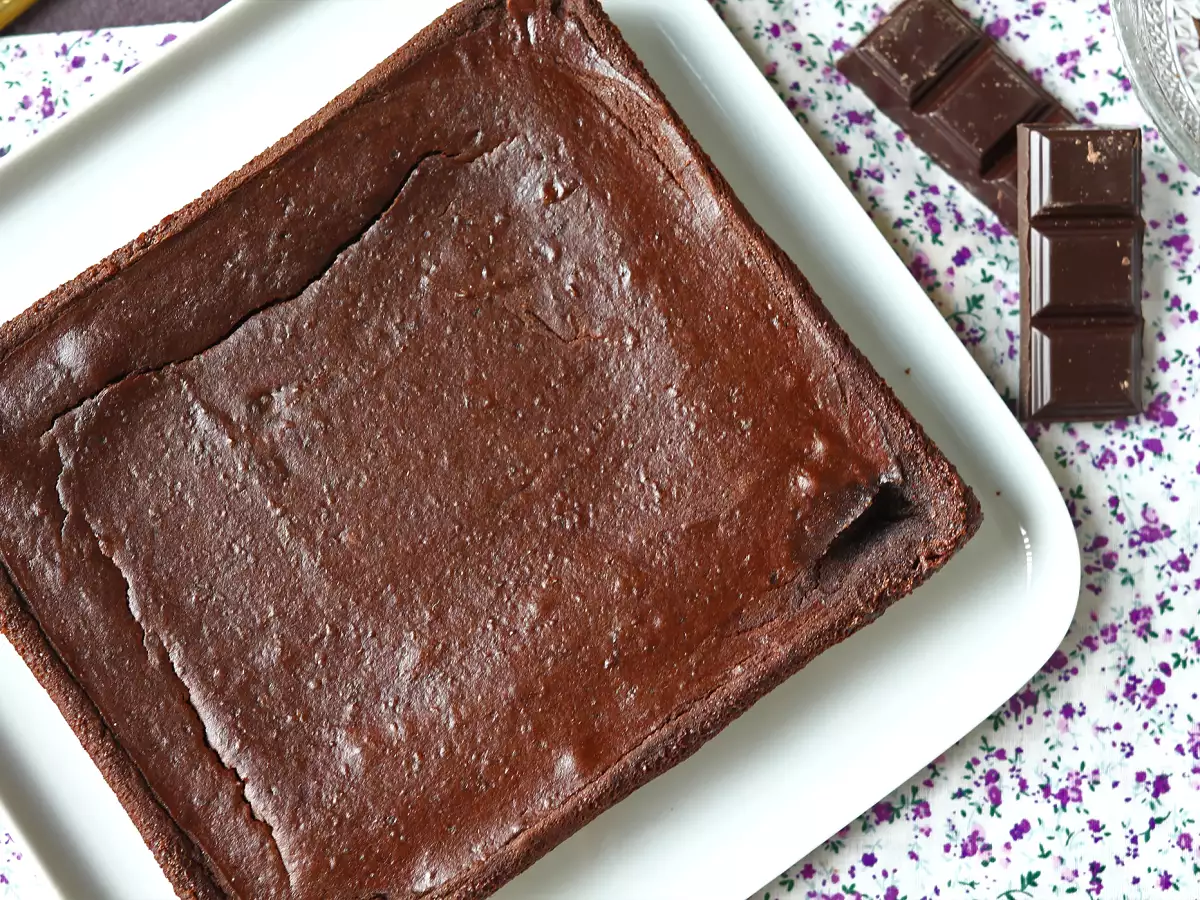 Protein-Brownie mit Schokolade und roten Bohnen - foto 8