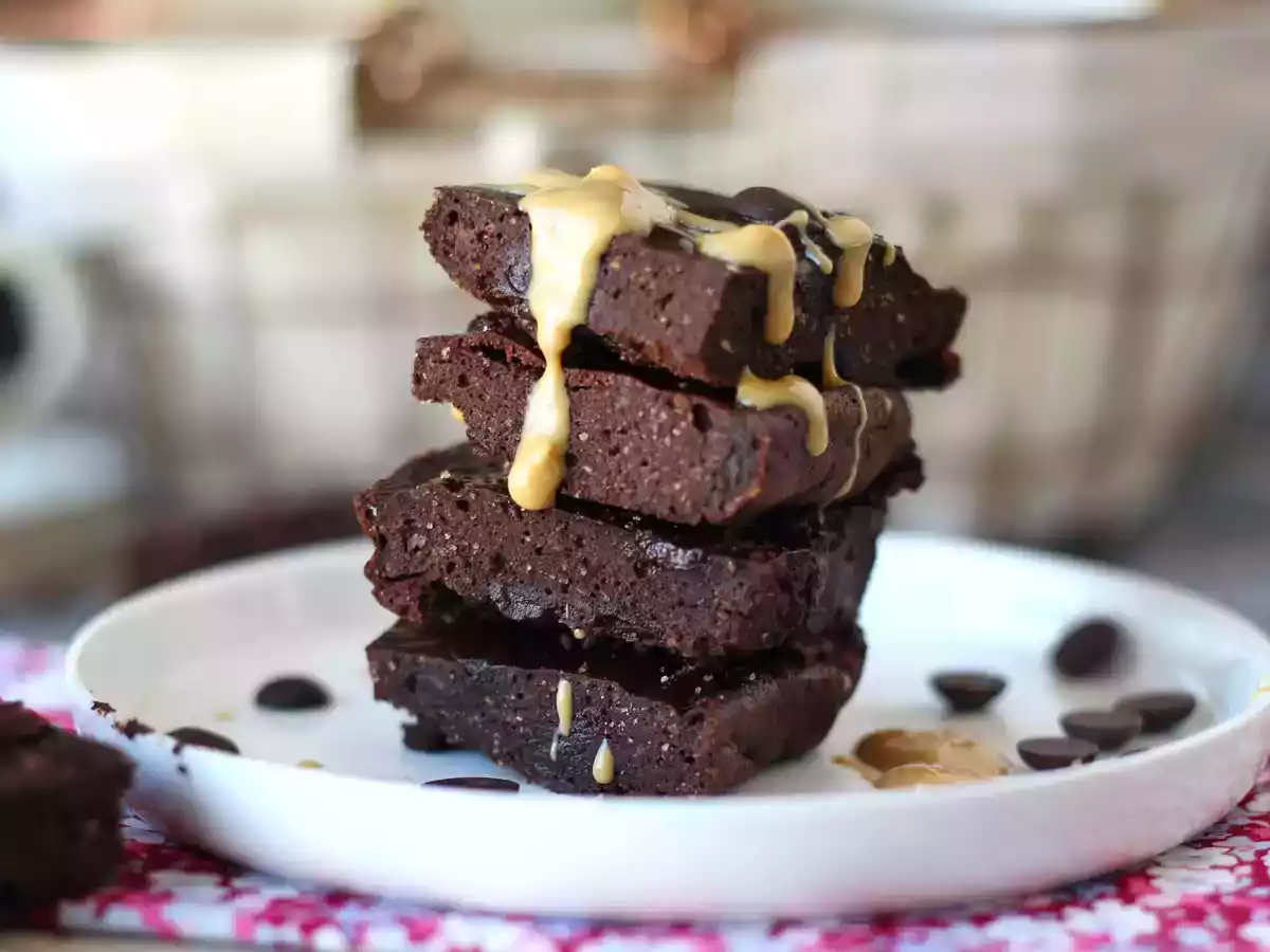 Protein-Brownie mit Whey, natürlich glutenfrei