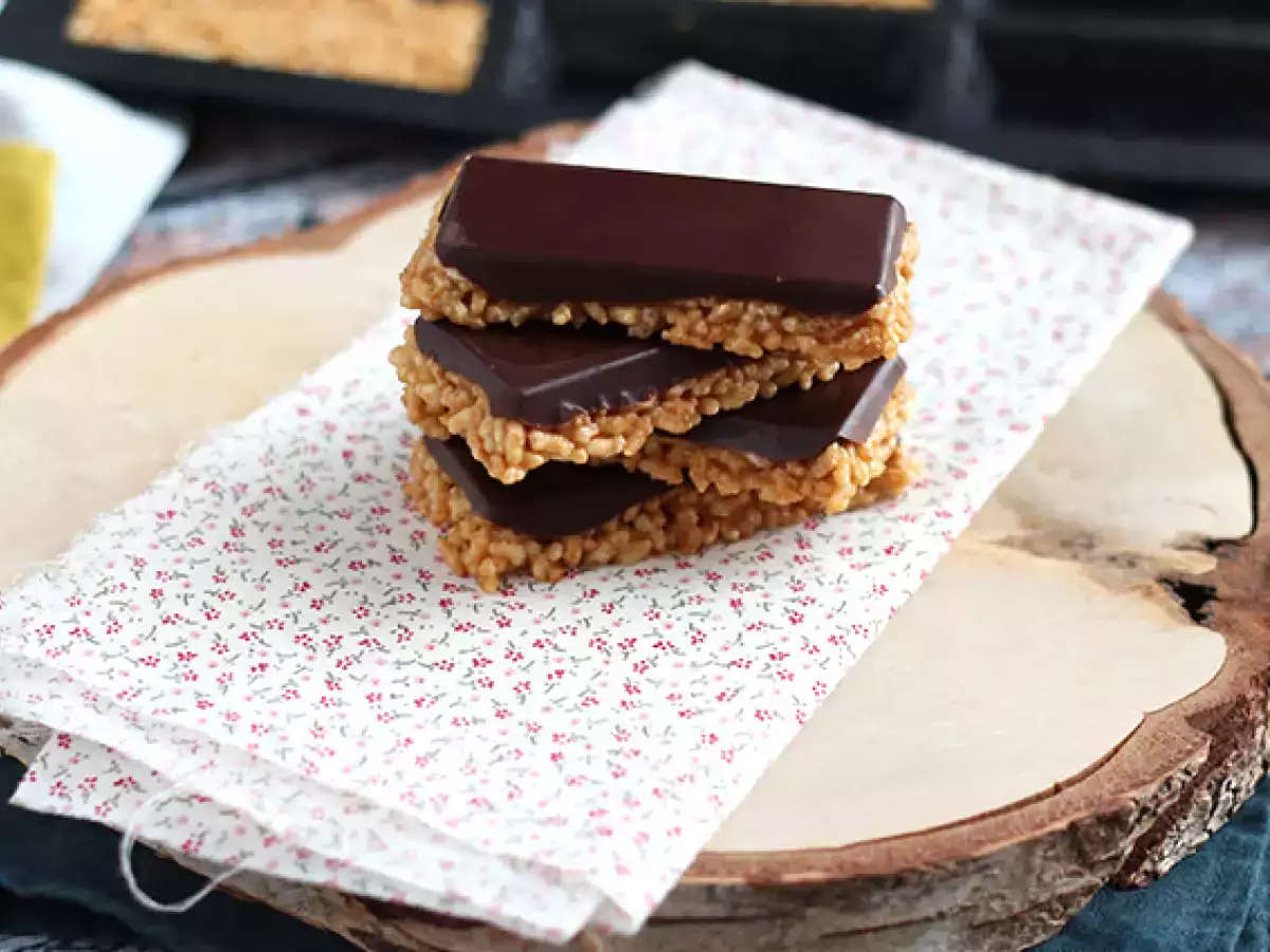 Puffreis-Getreideriegel mit Erdnüssen - foto 4