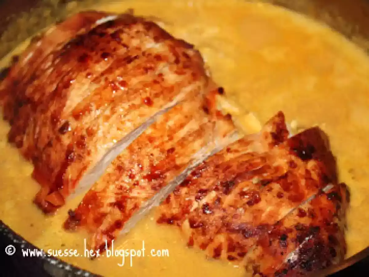 Putenbraten mit Gemüse-Rahm-Soße