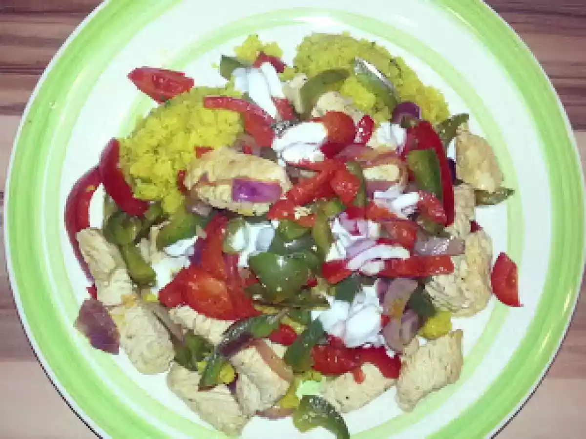 Putenbrustfilet mit Curry-Orangen-Bulgur, 