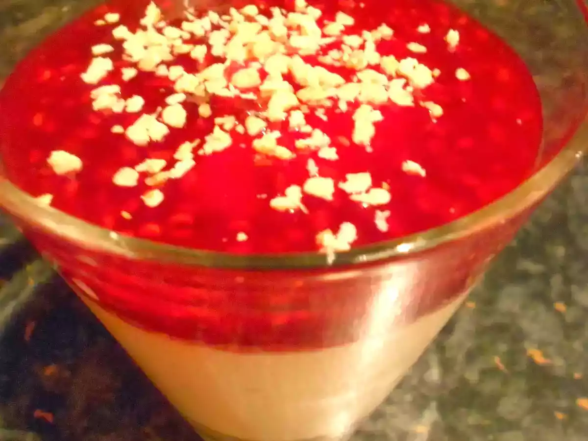 Quark ~ Timbales mit Himbeersauce